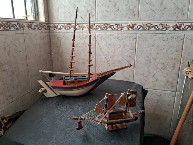 Kit 2 barcos de decoração 