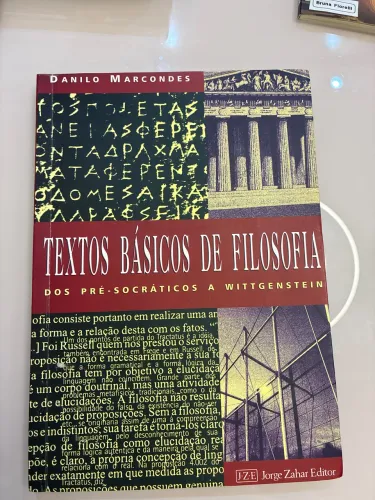 Livro Textos Básicos de Filosofia: Dos Pré-Socráticos a Wittgenstein (Danilo Marcondes)
