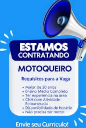 Vaga para motoqueiro com moto própria