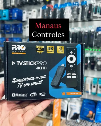 Aparelho Stick Pró 4K compatível todas marcas de TV 