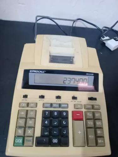 Calculadora antiga impressão