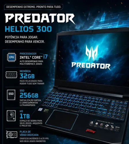 Notebook Acer- Alto desempenho