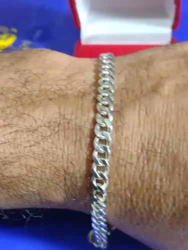 Pulseira Elos Grumet Peso 10 Gramas Maciço 22 cm 6 mm