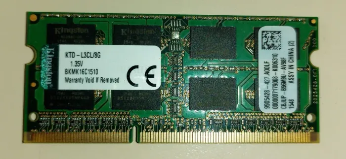 Memória 8gb DDR3L kingston para notebook