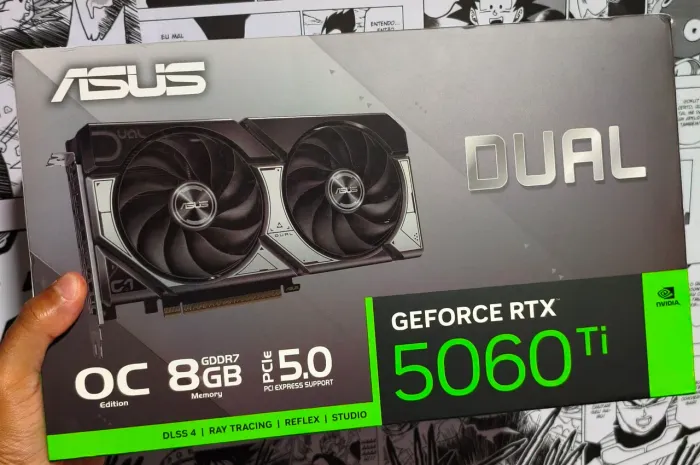 PLACA DE VIDEO RTX 5060 TI 8GB ASUS LACRADA. VENDO OU TROCO
