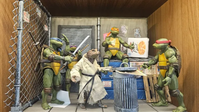 Set Tartarugas Ninja Neca com Diorama!!!