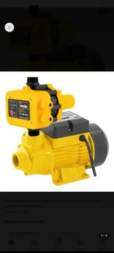 VENDO BOMBA PERIFÉRICA 1CV E PRESSOSTATO DA MARCA VONDER  NOVOS  AINDA NA GARANTIA.