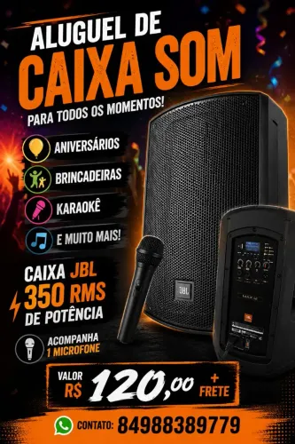 Aluguel de caixa de som