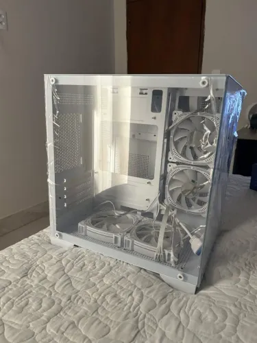 Gabinete Gamer Branco com Vidro Temperado