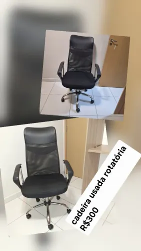 Cadeira usada rotatória