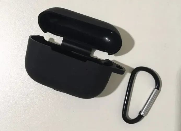 Case de Silicone para AirPods Preto - NOVO