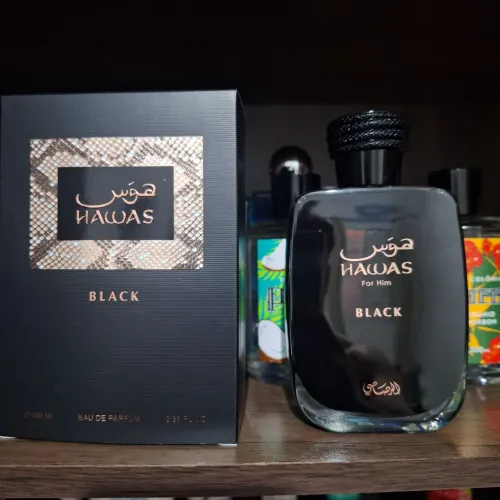 Perfume árabe masculino Hawas Black 100ml (com caixa)