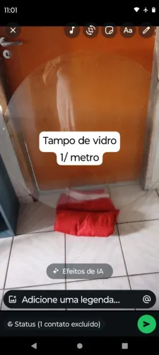 Tampo de vidro 