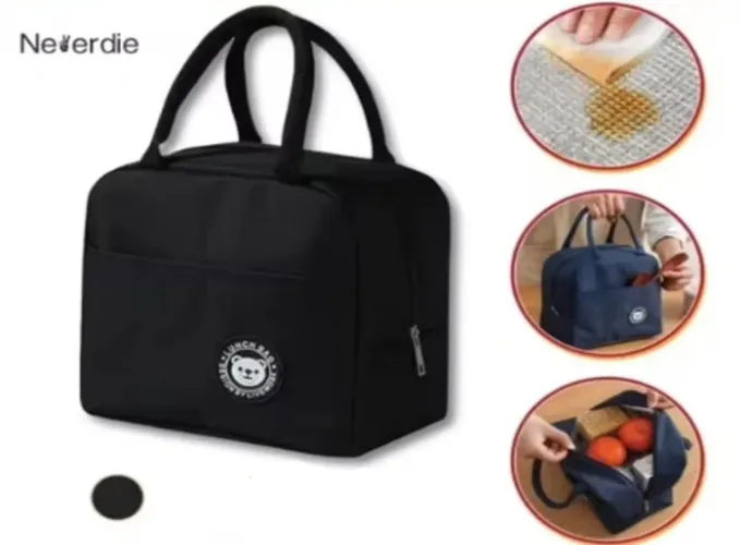 Bolsa Térmica Portátil com Isolamento Térmico - Lancheira Prática e Resistente