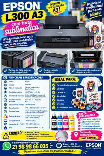 Impressora epson L1300 A3 sublimatica