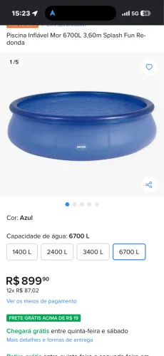Piscina 6700L