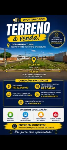 Terreno 250 m² - região Coronel Antonino
