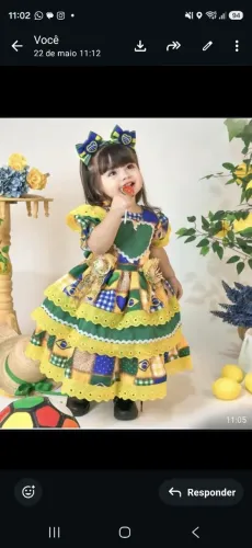 Vende-se lindo vestido de Festa Junina.