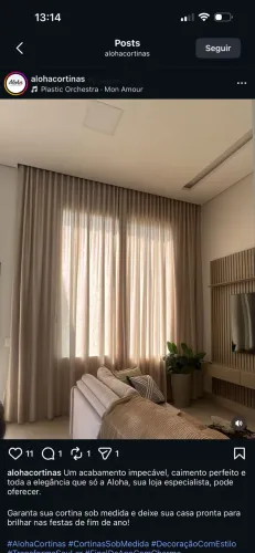 Cortinas modelo Wave original/tecido linho