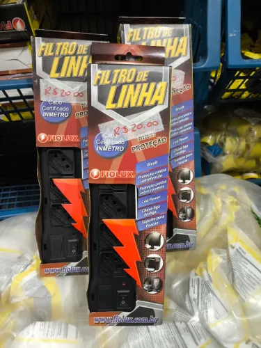 Filtro de Linha 6 Tomadas Bivolt