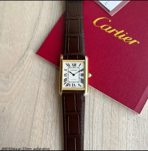 Relógio Cartier Tank Quadro ETA Suíço Exclusivo