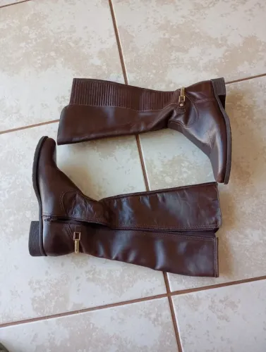 Bota country feminina marrom tamanho 35