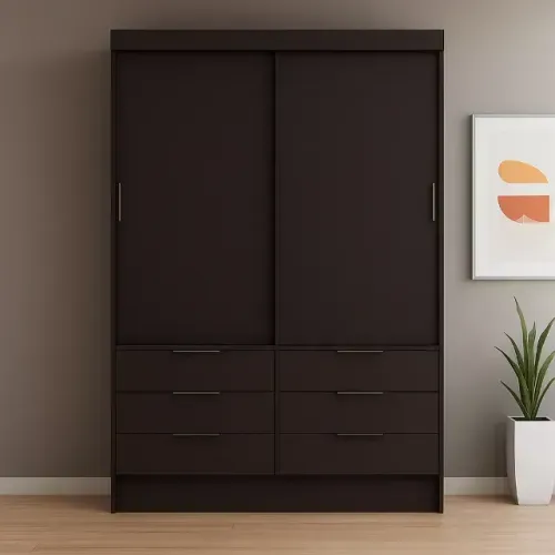 Guarda roupa de solteiro preto produto novo apronta entrega