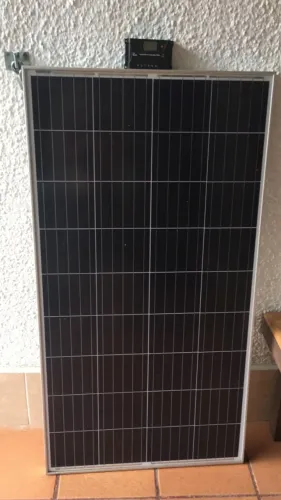 placa solar potente e comtrolador de carga