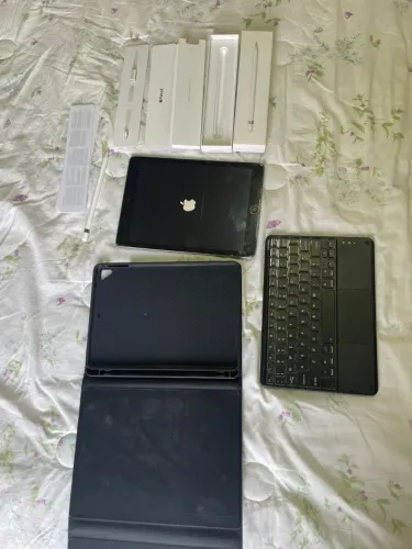Ipad 6ª geração 128GB + Apple Pencil 1ª geração + Teclado + Capa anti impacto