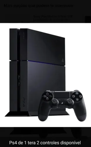PS4 de 1T com dois controles