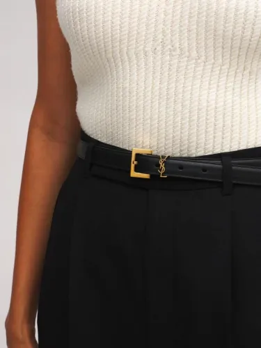 Cinto YSL preto