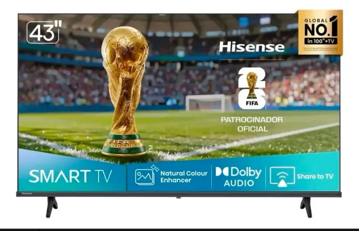 Tv Hisense FHD 43" Nova na caixa com Nf.