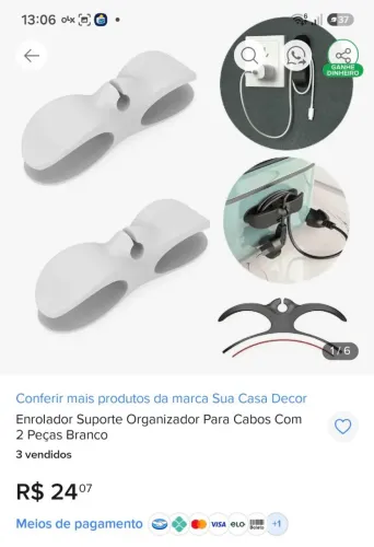 Organizador de Cabos