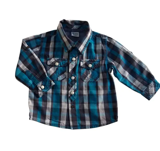 Camisa xadrez para bebes