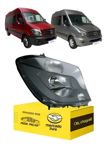 Farol Sinaleira Sprinter 2017 2018 2019 Elétrico C/motor Ld Direito/passageiro
