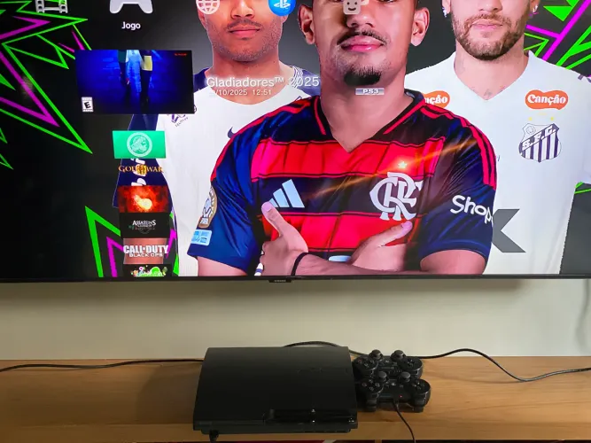 PlayStation 3 desbloqueado com 40 jogos HD 500bg