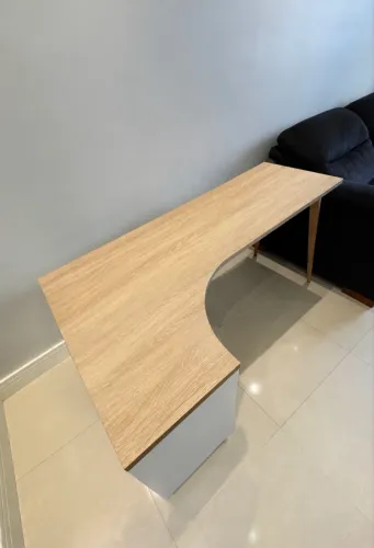 Mesa Home Office Escrivaninha com Gavetas Estilo Escandinavo