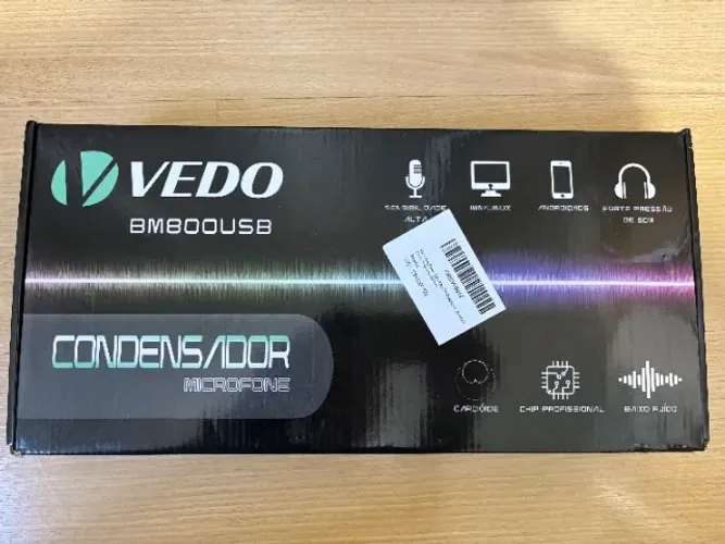 Microfone USB VEDO BM-800USB