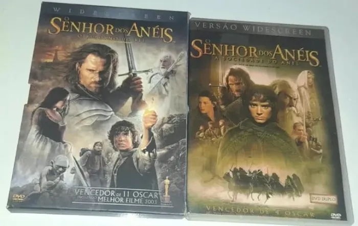 O Senhor Dos Aneis - 2 Boxes,O Retorno Do Rei & A Sociedade Do Anel - Em Muito Bom Estado
