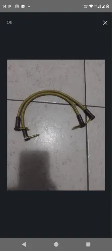 Kit com 2 cabos fender para pedal