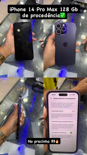 iPhone 14 Pro Max novo  com nota fiscal capinhas e carregador 