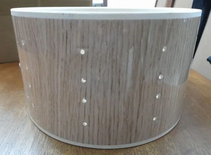 Casco de tambor 14 X 8 . Caixa ou ton. Sem uso . Com furacões.
