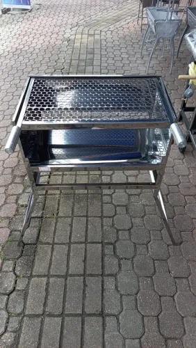 Churrasqueira de inox 60x35 top