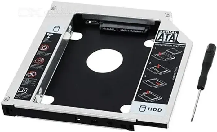 Adaptador Caddy HD Ssd Sata 9.5mm Case para Gaveta de cd/dvd Notebook