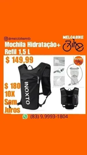 Mochila camelbek + Refil 1,5 Litros