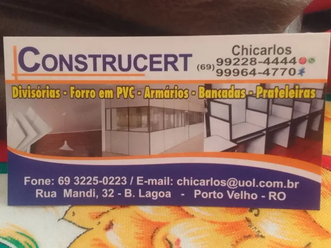 Construções e Reforma em PVC - Divisórias, Forro, Armários, Bancadas e Prateleiras