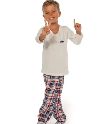 Conjunto de Pijama Infantil - Menino - Tamanho 4 - Novo