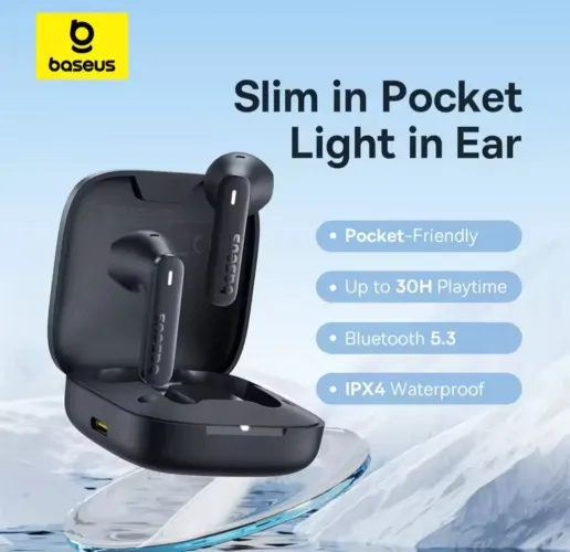Fones de Ouvido Baseus E16 Bluetooth 5.3 