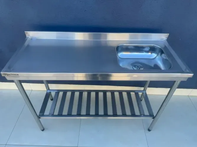 Pia inox 1.30x0.50