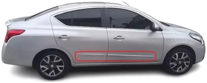 Jogo de Friso Genuíno Nissan Versa 2012/2021 prata Classic BRPRT10566